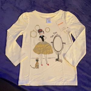 Gymboree girls size 4T long sleeve knit shirt.